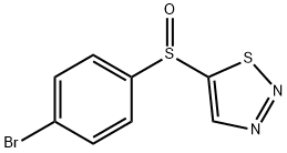 4-Bromophenyl 1,2,3-thiadiazol-5-yl sulfoxide 结构式