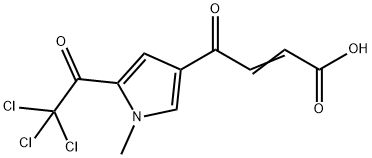 4-[1-METHYL-5-(2,2,2-TRICHLOROACETYL)-1H-PYRROL-3-YL]-4-OXO-2-BUTENOIC ACID 结构式