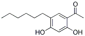 1-(5-HEXYL-2,4-DIHYDROXYPHENYL)ETHAN-1-ONE 结构式