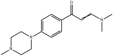 3-(DIMETHYLAMINO)-1-[4-(4-METHYLPIPERAZINO)PHENYL]-2-PROPEN-1-ONE 结构式