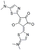 1,3-BIS(5-DIMETHYLAMINO-1,3-THIAZOL-2-YL)-4,5-DI-OXO-CYCLOPENTENYLIUM-2-OLAT 结构式