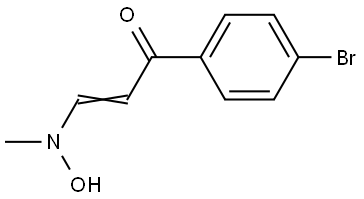 1-(4-Bromophenyl)-3-[hydroxy(methyl)amino]-2-propen-1-one 结构式