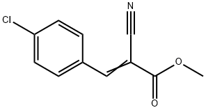 METHYL 3-(4-CHLOROPHENYL)-2-CYANOACRYLATE 结构式