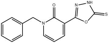 1-BENZYL-3-(5-SULFANYL-1,3,4-OXADIAZOL-2-YL)-2(1H)-PYRIDINONE 结构式