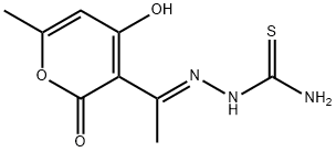 2-[1-(4-HYDROXY-6-METHYL-2-OXO-2H-PYRAN-3-YL)ETHYLIDENE]-1-HYDRAZINECARBOTHIOAMIDE 结构式