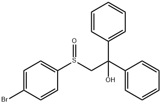 2-[(4-BROMOPHENYL)SULFINYL]-1,1-DIPHENYL-1-ETHANOL 结构式