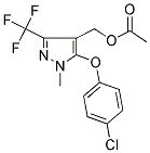 [5-(4-CHLOROPHENOXY)-1-METHYL-3-(TRIFLUOROMETHYL)-1H-PYRAZOL-4-YL]METHYL ACETATE 结构式