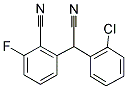 2-[(2-CHLOROPHENYL)(CYANO)METHYL]-6-FLUOROBENZENECARBONITRILE 结构式