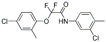 2-(4-CHLORO-2-METHYLPHENOXY)-N-(3-CHLORO-4-METHYLPHENYL)-2,2-DIFLUOROACETAMIDE 结构式