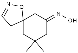 9,9-Dimethyl-1-oxa-2-azaspiro[4.5]dec-2-en-7-one oxime 结构式