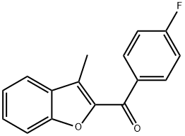 (4-FLUOROPHENYL)(3-METHYL-1-BENZOFURAN-2-YL)METHANONE 结构式