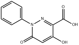 4-羟基-6-氧代-1-苯基-1,6-二氢哒嗪-3-羧酸 结构式