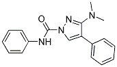 3-(DIMETHYLAMINO)-N,4-DIPHENYL-1H-PYRAZOLE-1-CARBOXAMIDE 结构式