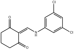 2-(((3,5-DICHLOROPHENYL)AMINO)METHYLENE)CYCLOHEXANE-1,3-DIONE 结构式