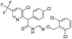 2-(4-CHLOROPHENYL)-2-[3-CHLORO-5-(TRIFLUOROMETHYL)-2-PYRIDINYL]-N-(([(2,6-DICHLOROBENZYL)OXY]IMINO)METHYL)ACETAMIDE 结构式