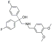 2-((3,4-二甲氧基苄基)氨基)-1,1-双(4-氟苯基)乙-1-醇 结构式