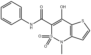 4-羟基-1-甲基-N-苯基-1H-噻吩并[3,2-C][1,2]噻嗪-3-甲酰胺2,2-二氧化 结构式