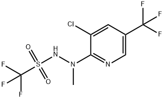 N'-[3-CHLORO-5-(TRIFLUOROMETHYL)-2-PYRIDINYL](TRIFLUORO)-N'-METHYLMETHANESULFONOHYDRAZIDE 结构式