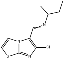 N-(SEC-BUTYL)-N-[(6-CHLOROIMIDAZO[2,1-B][1,3]THIAZOL-5-YL)METHYLENE]AMINE 结构式