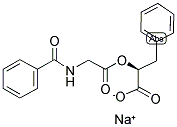 O-Hippuryl-L-beta-phenyllactic acid sodium salt 结构式