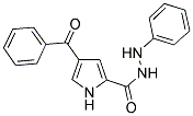 4-BENZOYL-N'-PHENYL-1H-PYRROLE-2-CARBOHYDRAZIDE 结构式