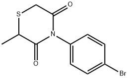 4-(4-BROMOPHENYL)-2-METHYL-3,5-THIOMORPHOLINEDIONE 结构式