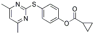 CYCLOPROPANECARBOXYLIC ACID, 4-[(4,6-DIMETHYLPYRIMIDIN-2-YL)THIO]PHENYL ESTER 结构式
