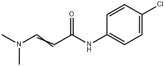 N-(4-CHLOROPHENYL)-3-(DIMETHYLAMINO)ACRYLAMIDE 结构式