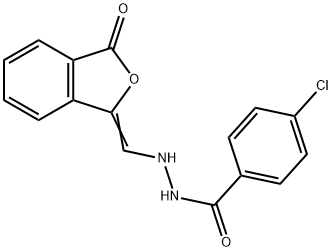 4-CHLORO-N'-([3-OXO-2-BENZOFURAN-1(3H)-YLIDEN]METHYL)BENZENECARBOHYDRAZIDE 结构式