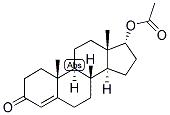4-ANDROSTEN-17-ALPHA-OL-3-ONE ACETATE 结构式