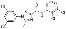 N-(2,3-DICHLOROPHENYL)-1-(3,5-DICHLOROPHENYL)-5-METHYL-1H-1,2,4-TRIAZOLE-3-CARBOXAMIDE 结构式