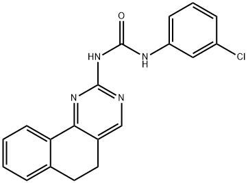 N-(3-CHLOROPHENYL)-N'-(5,6-DIHYDROBENZO[H]QUINAZOLIN-2-YL)UREA 结构式