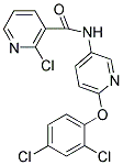 N3-[6-(2,4-DICHLOROPHENOXY)-3-PYRIDYL]-2-CHLORONICOTINAMIDE 结构式