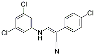 2-(4-CHLOROPHENYL)-3-(3,5-DICHLOROANILINO)ACRYLONITRILE 结构式