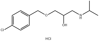 1-((4-氯苄基)氧基)-3-(异丙基氨基)丙-2-醇盐酸盐 结构式