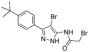 N1-(4-BROMO-3-[4-(TERT-BUTYL)PHENYL]-1H-PYRAZOL-5-YL)-2-BROMOACETAMIDE 结构式