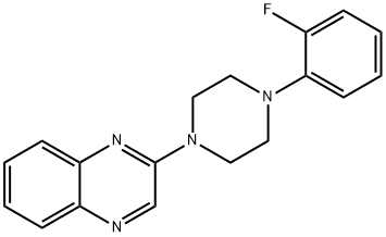 2-[4-(2-FLUOROPHENYL)PIPERAZINO]QUINOXALINE 结构式