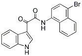 N-(4-Bromonaphthyl)-2-indol-3-yl-2-oxoethanamide 结构式