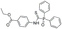 Ethyl 4-([(diphenylphosphoryl)carbothioyl]amino)benzoate 结构式