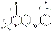 2,4-BIS(TRIFLUOROMETHYL)-7-[3-(TRIFLUOROMETHYL)PHENOXY][1,8]NAPHTHYRIDINE 结构式
