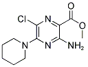 METHYL 3-AMINO-6-CHLORO-5-PIPERIDINOPYRAZINE-2-CARBOXYLATE 结构式