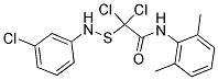 N1-(2,6-DIMETHYLPHENYL)-2,2-DICHLORO-2-[(3-CHLOROANILINO)THIO]ACETAMIDE 结构式