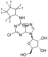 CCPA [CYCLOPENTYL-2,3,4,5-3H]- 结构式