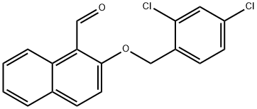 2-[(2,4-DICHLOROBENZYL)OXY]-1-NAPHTHALDEHYDE 结构式