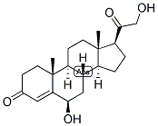 4-PREGNEN-6-BETA, 21-DIOL-3,20-DIONE 结构式