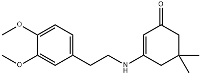 3-((2-(3,4-DIMETHOXYPHENYL)ETHYL)AMINO)-5,5-DIMETHYLCYCLOHEX-2-EN-1-ONE 结构式