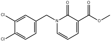 METHYL 1-(3,4-DICHLOROBENZYL)-2-OXO-1,2-DIHYDRO-3-PYRIDINECARBOXYLATE 结构式