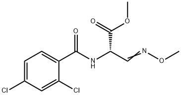 METHYL 2-[(2,4-DICHLOROBENZOYL)AMINO]-3-(METHOXYIMINO)PROPANOATE 结构式