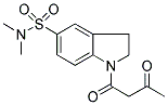 5-(DIMETHYLAMINOSULPHONYL)-2,3-DIHYDRO-1-(3-OXOBUTANOYL)-(1H)-INDOLE 结构式