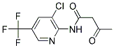 N-[3-CHLORO-5-(TRIFLUOROMETHYL)-2-PYRIDINYL]-3-OXOBUTANAMIDE 结构式